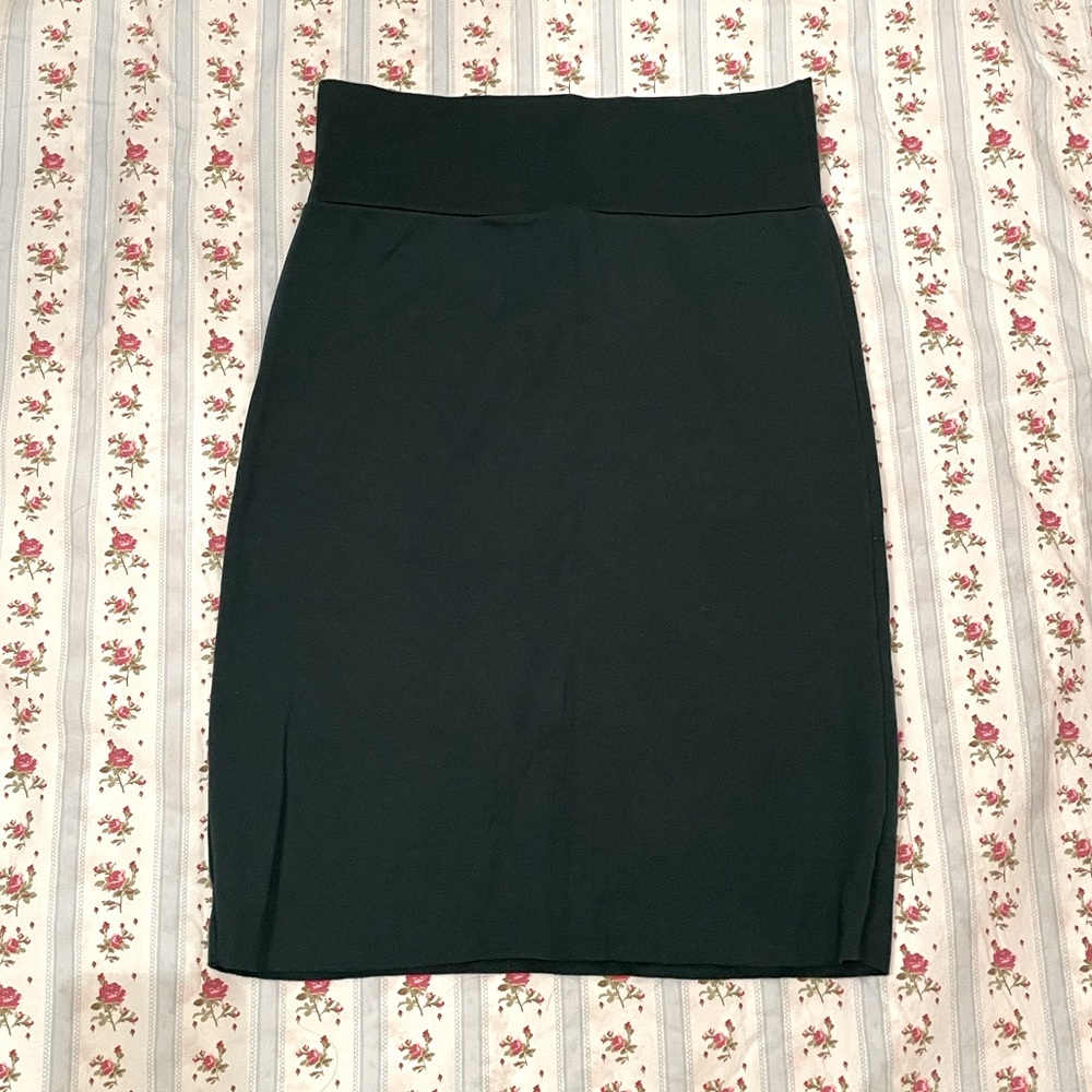 Forest green American Apparel pencil skirt, size XL